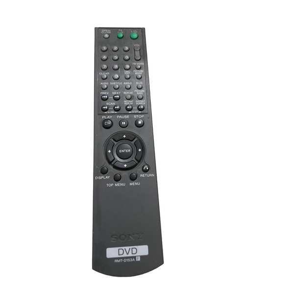 Sony DVD Remote Control RMT D153A Black Replacement Part - Picture 1 of 4
